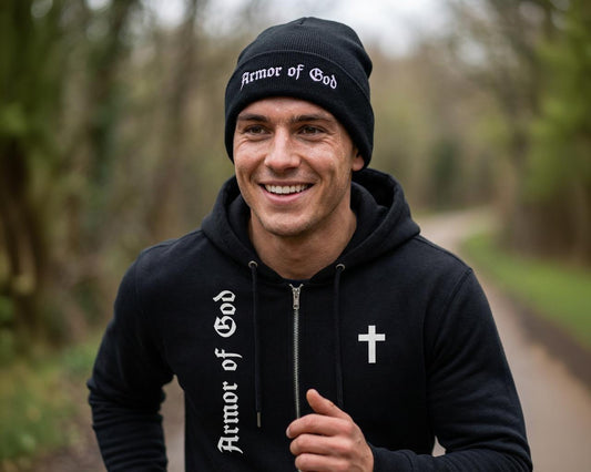 Faith Armor Zip Hoodie: Ephesians 6 Bold Christian Wear