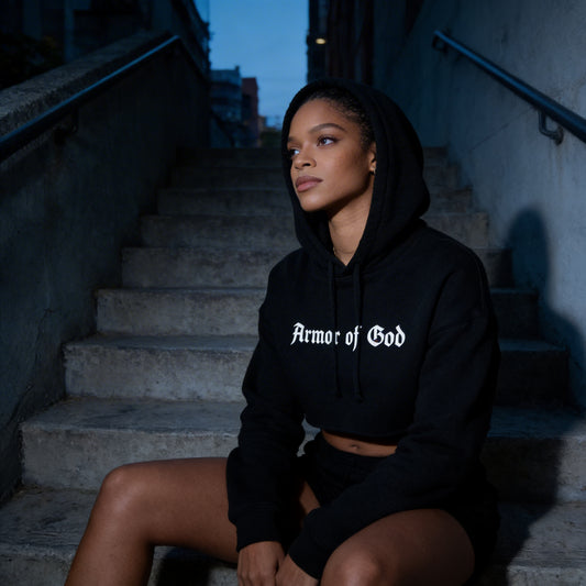 Warrior's Armor of God Cropped Hoodie