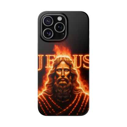 Flames of Jesus iPhone Case