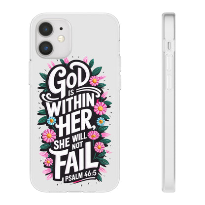 God is Within Her iPhone Case Transparent