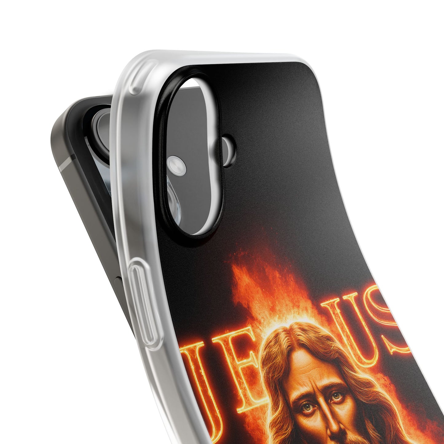 Flames of Jesus iPhone Case