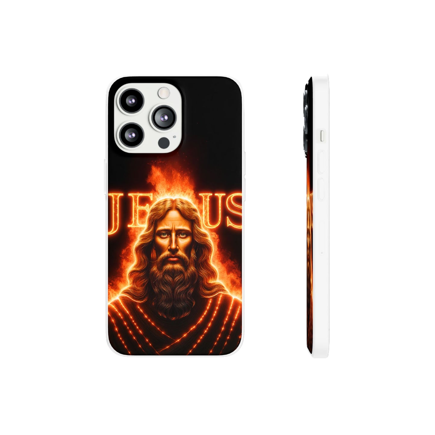 Flames of Jesus iPhone Case