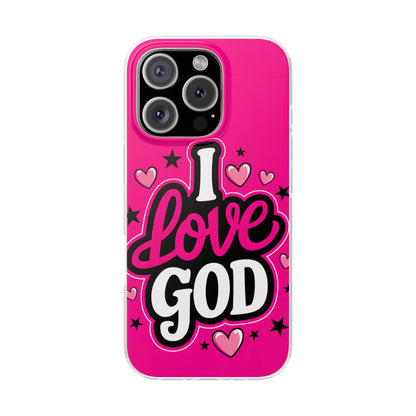 I Love God iPhone Case