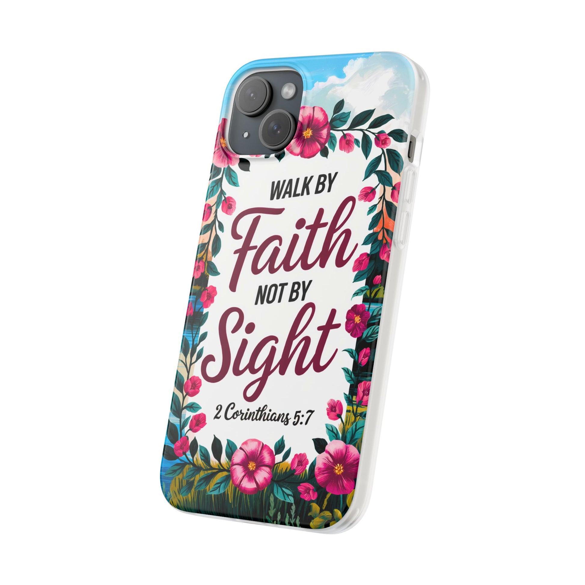 Walk by Faith Floral iPhone Case II