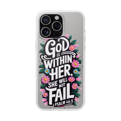 God is Within Her iPhone Case Transparent