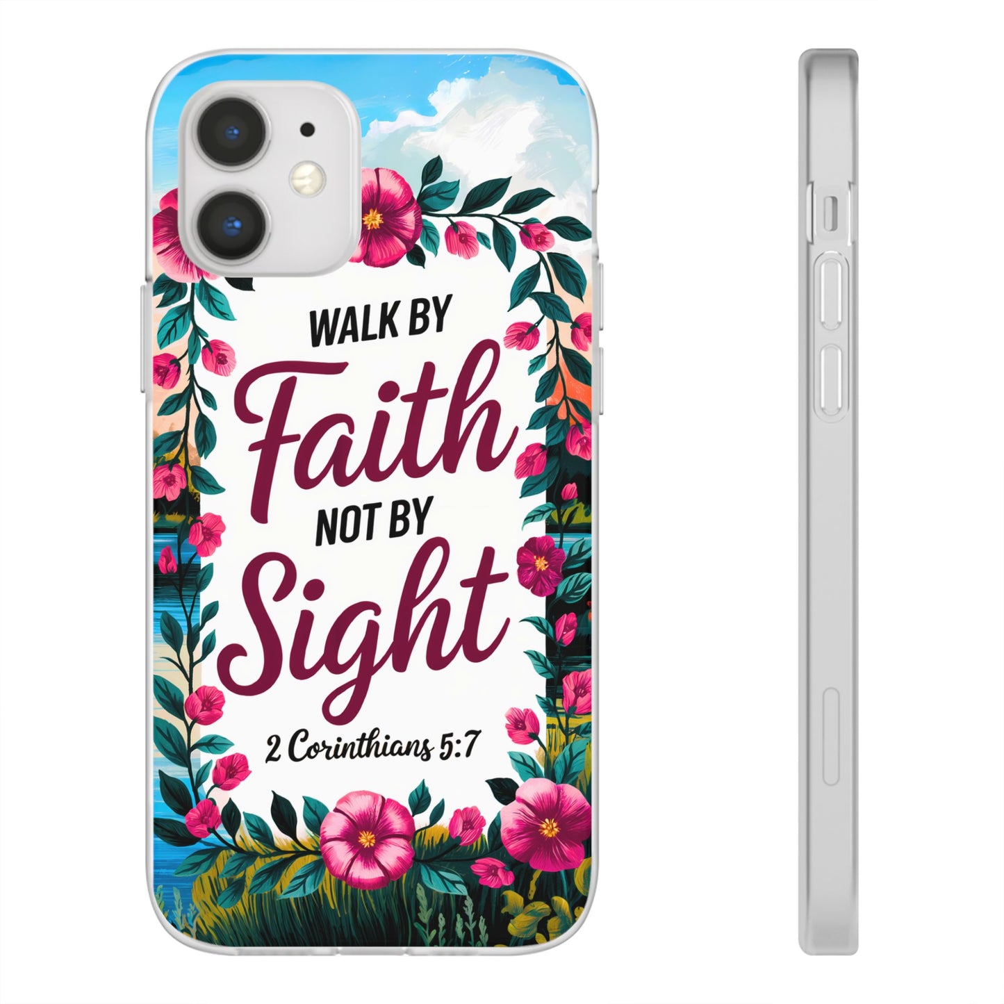 Walk by Faith Floral iPhone Case II