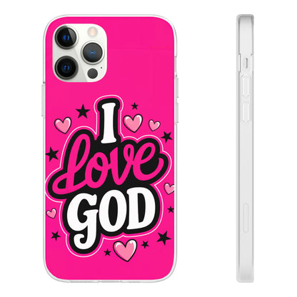 I Love God iPhone Case