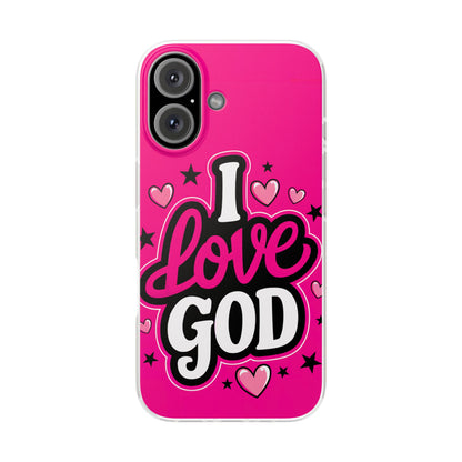 I Love God iPhone Case