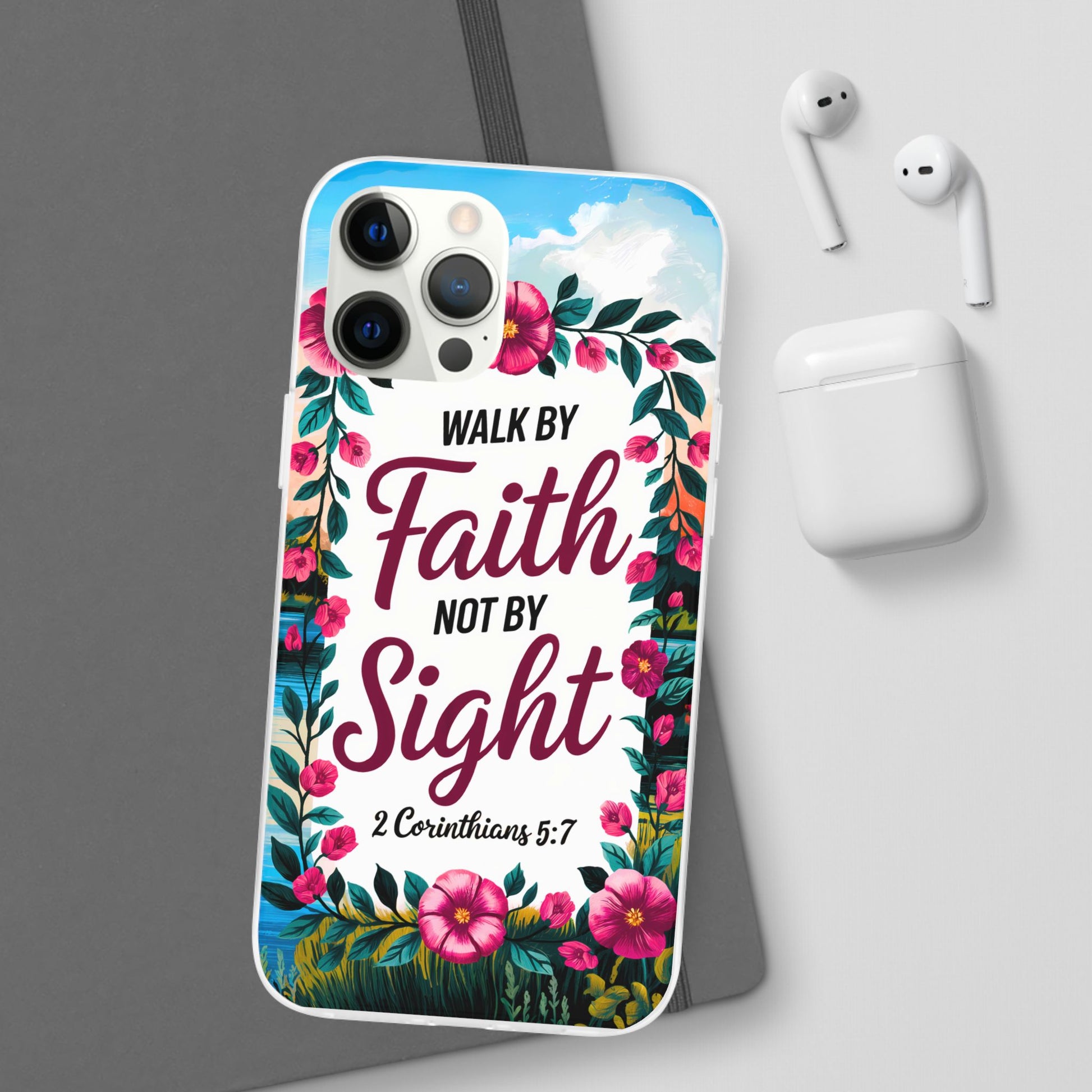 Walk by Faith Floral iPhone Case II