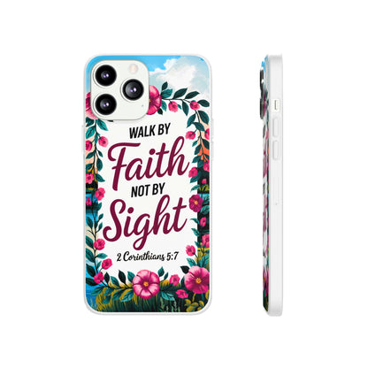 Walk by Faith Floral iPhone Case II