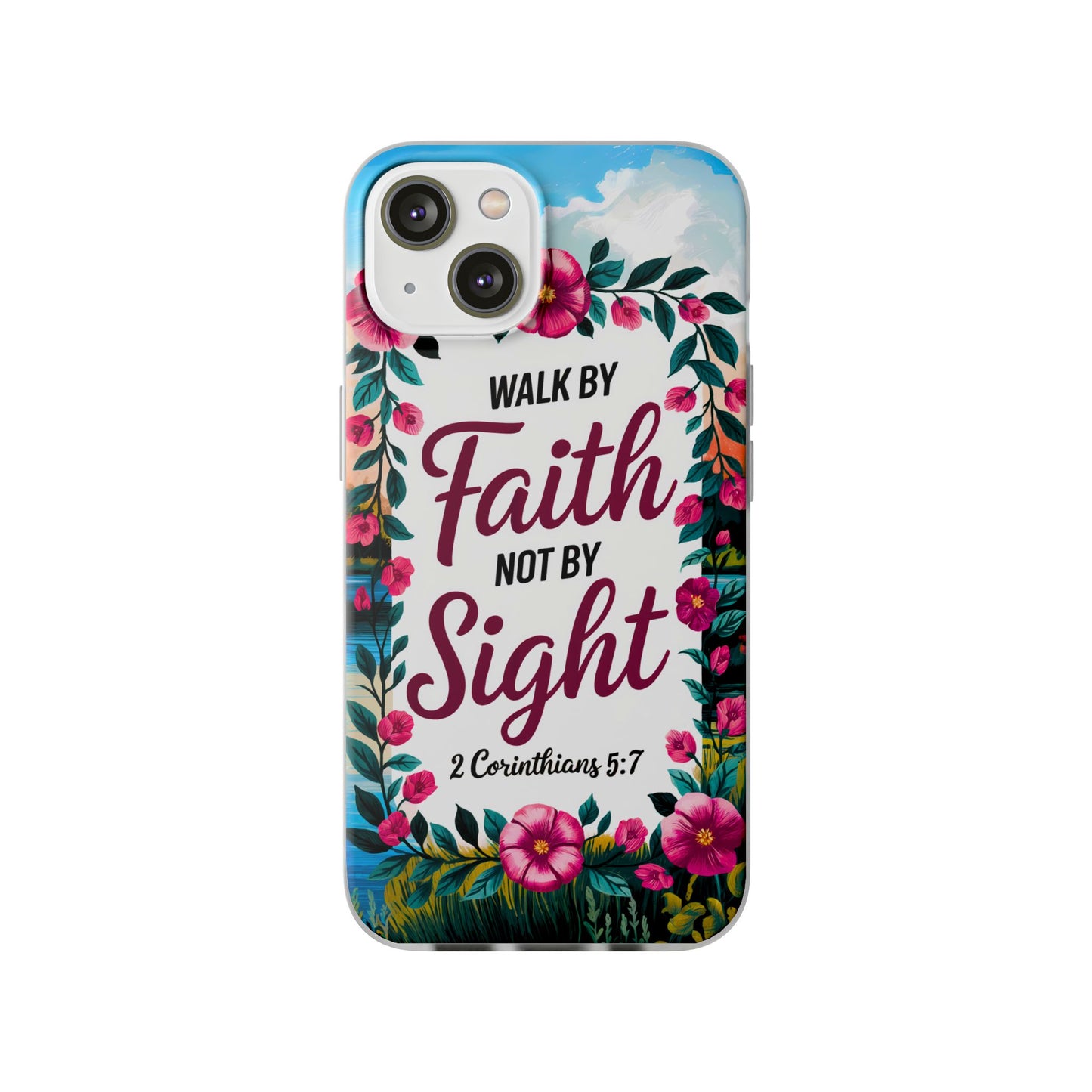 Walk by Faith Floral iPhone Case II