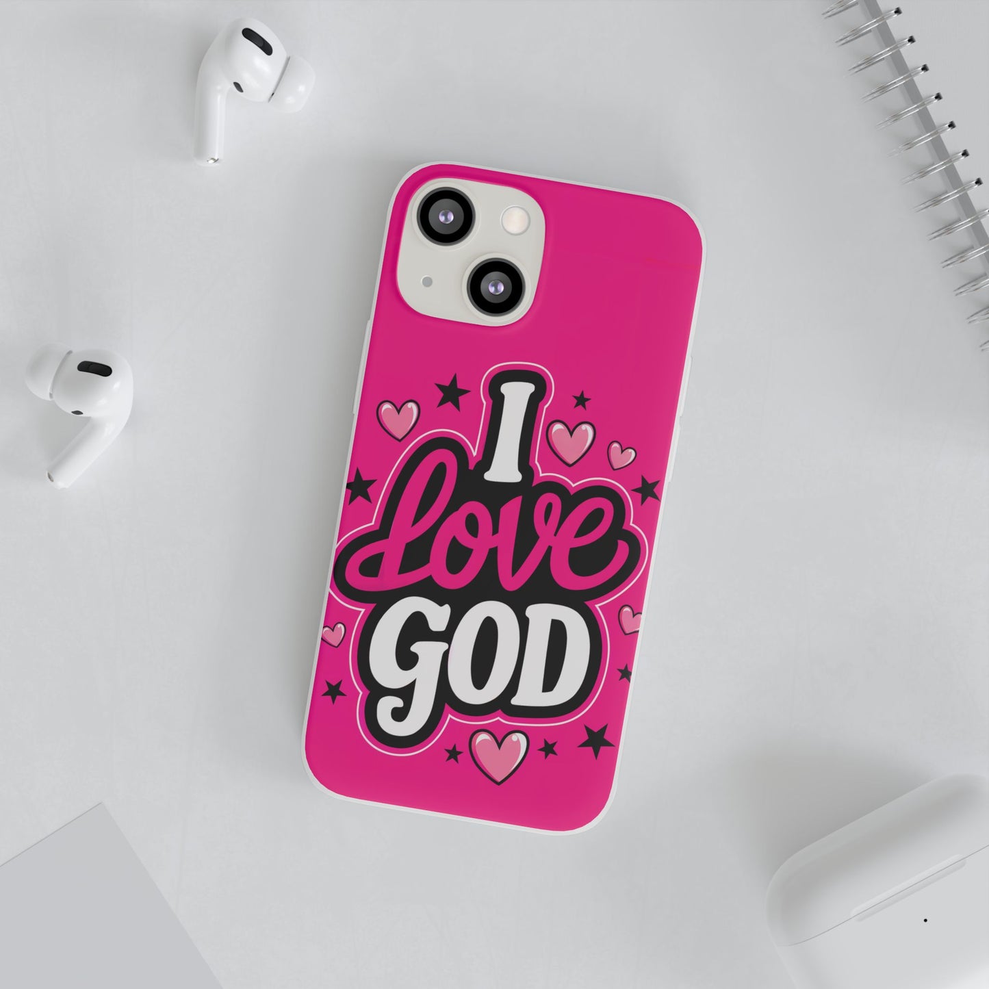 I Love God iPhone Case