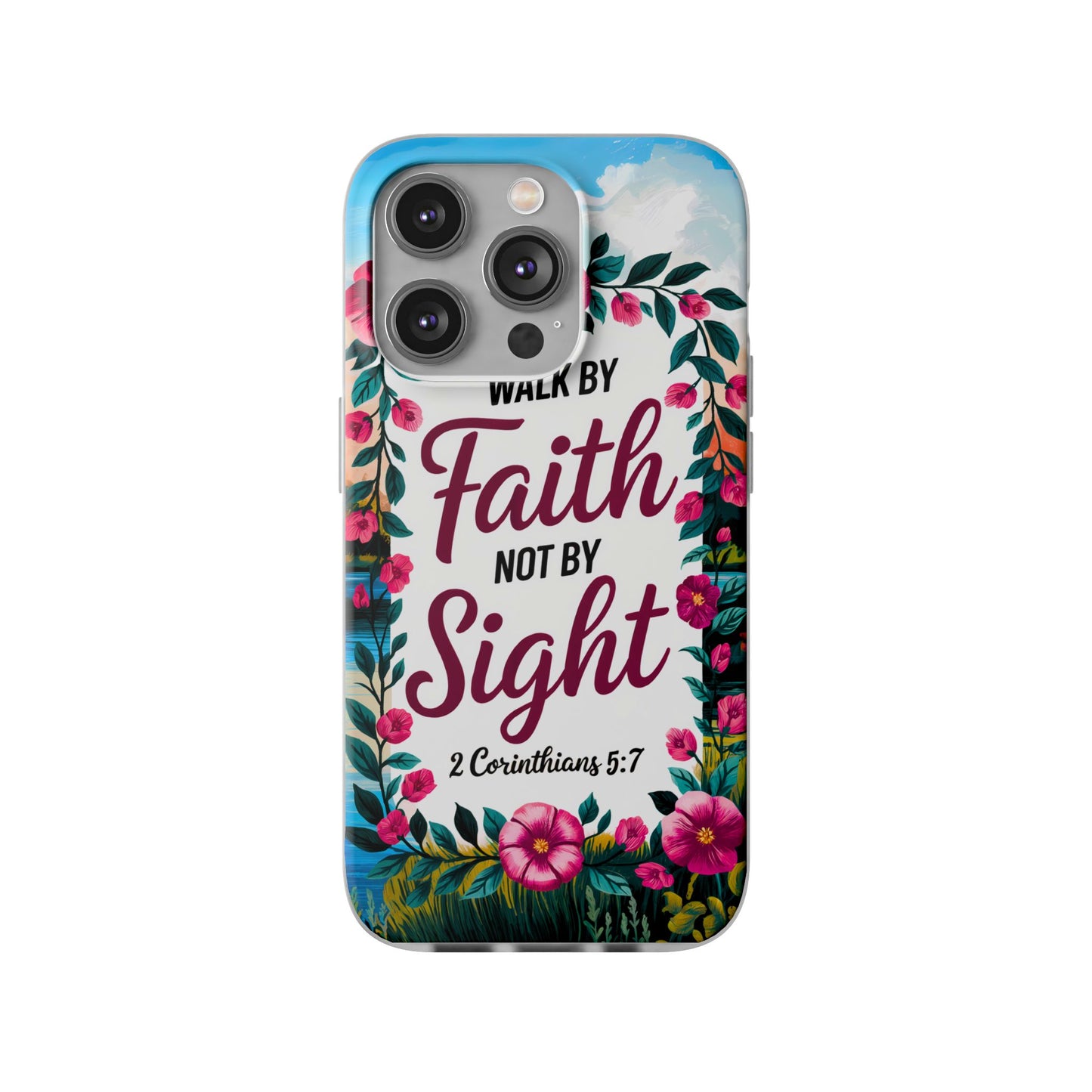 Walk by Faith Floral iPhone Case II