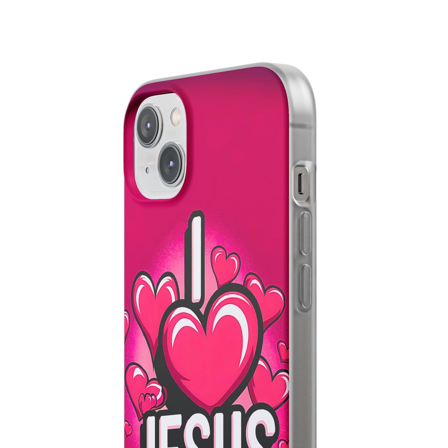 I Love Jesus Hearts iPhone Case