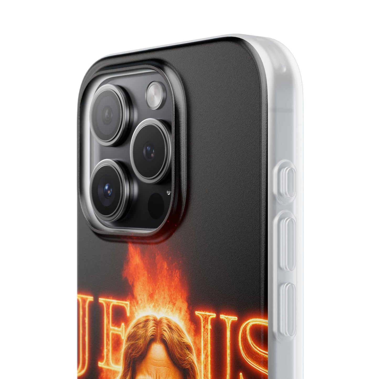 Flames of Jesus iPhone Case