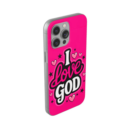 I Love God iPhone Case