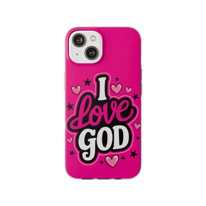 I Love God iPhone Case