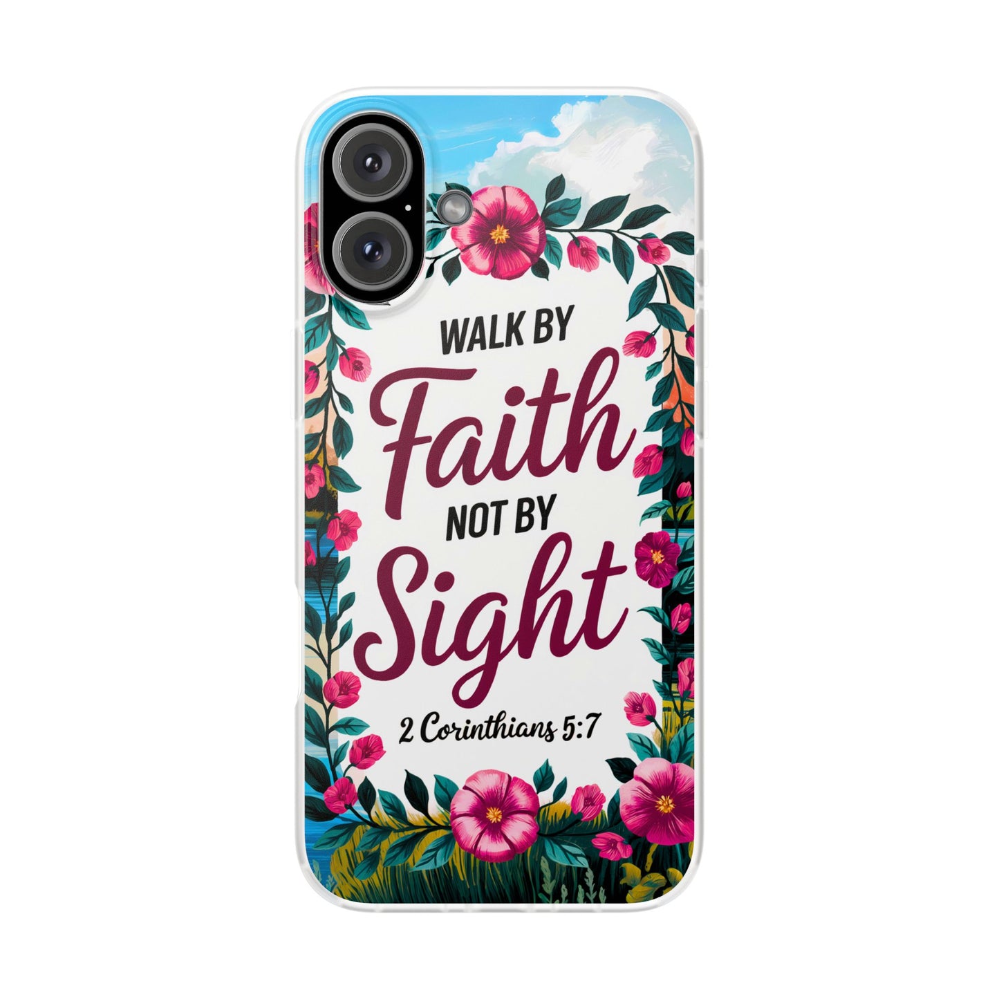 Walk by Faith Floral iPhone Case II