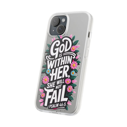 God is Within Her iPhone Case Transparent