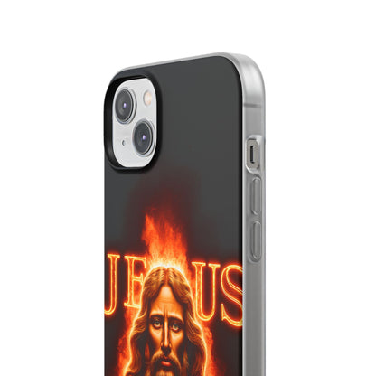 Flames of Jesus iPhone Case