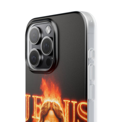 Flames of Jesus iPhone Case