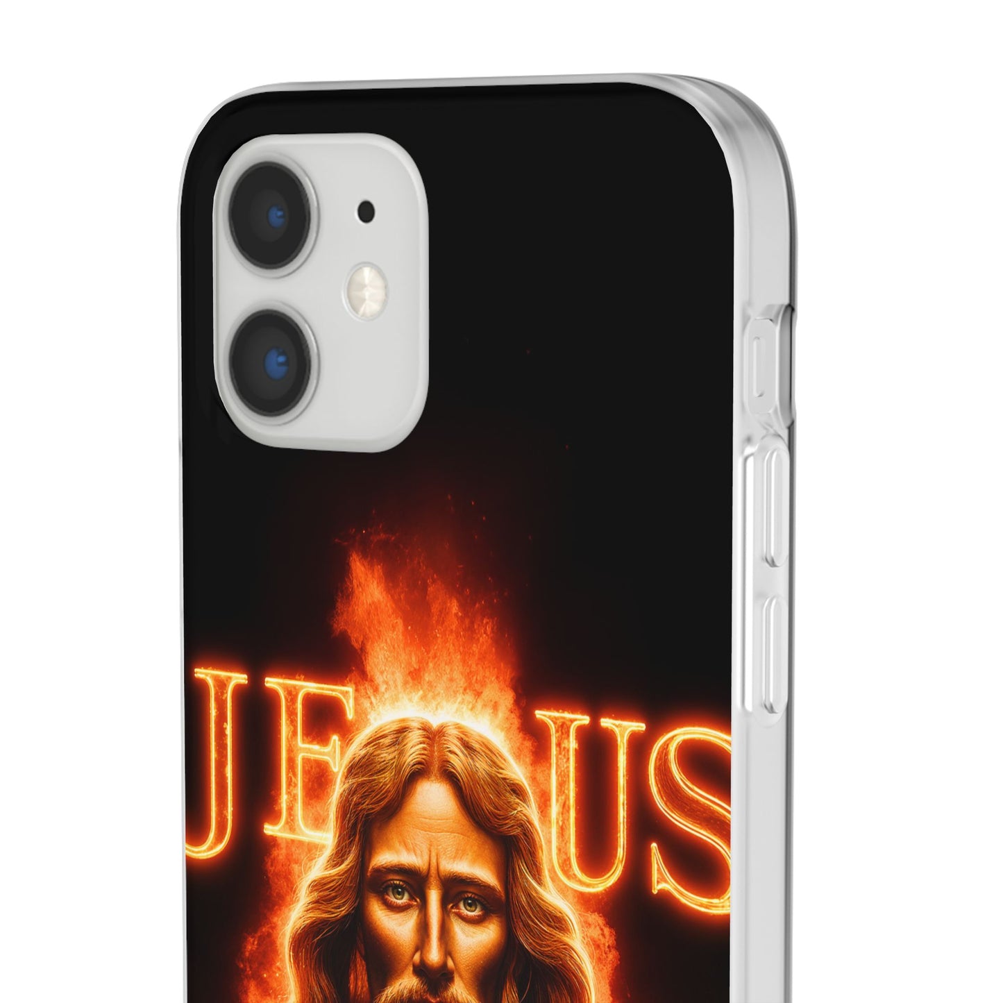 Flames of Jesus iPhone Case