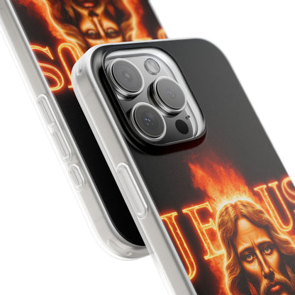 Flames of Jesus iPhone Case