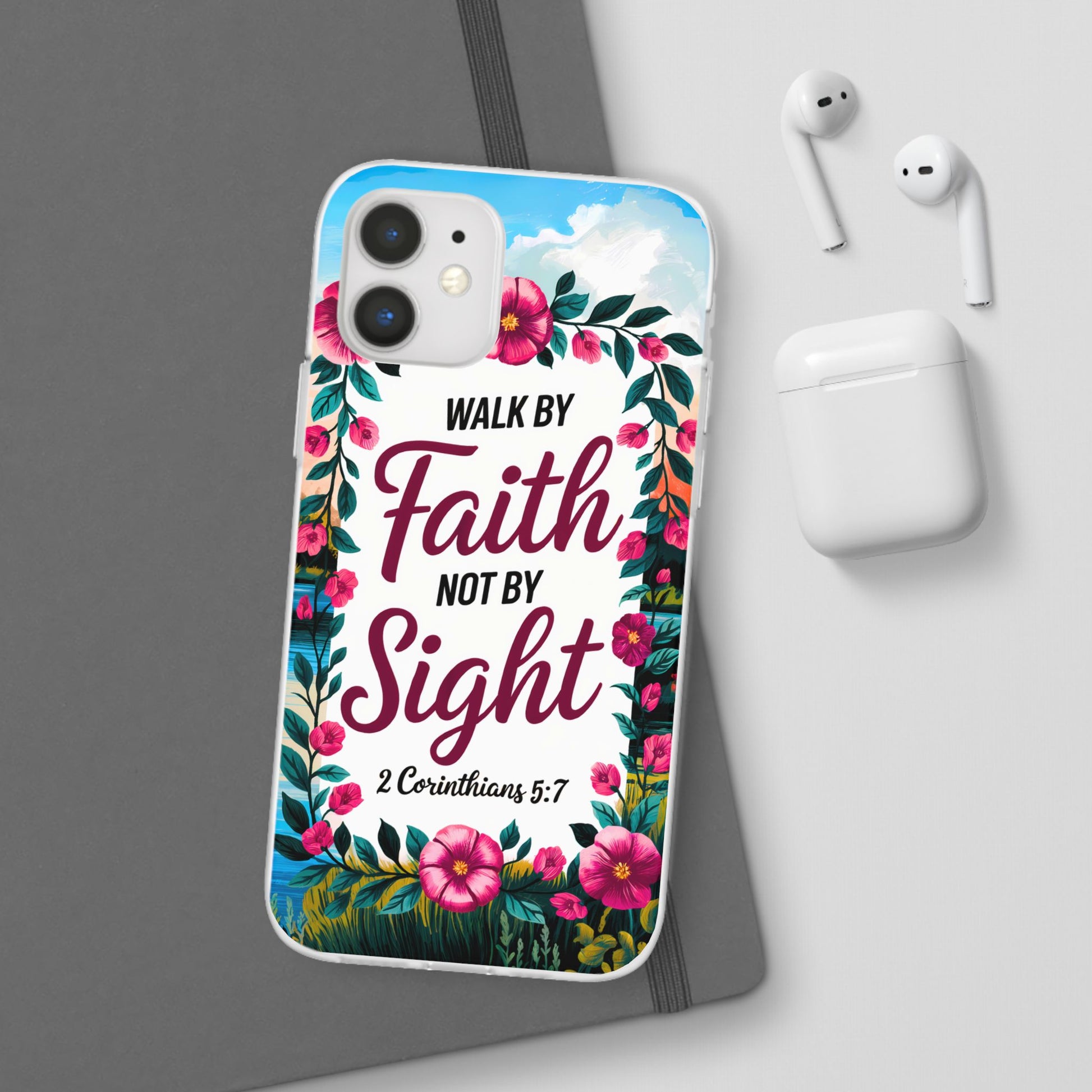 Walk by Faith Floral iPhone Case II