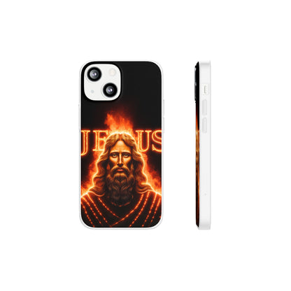 Flames of Jesus iPhone Case