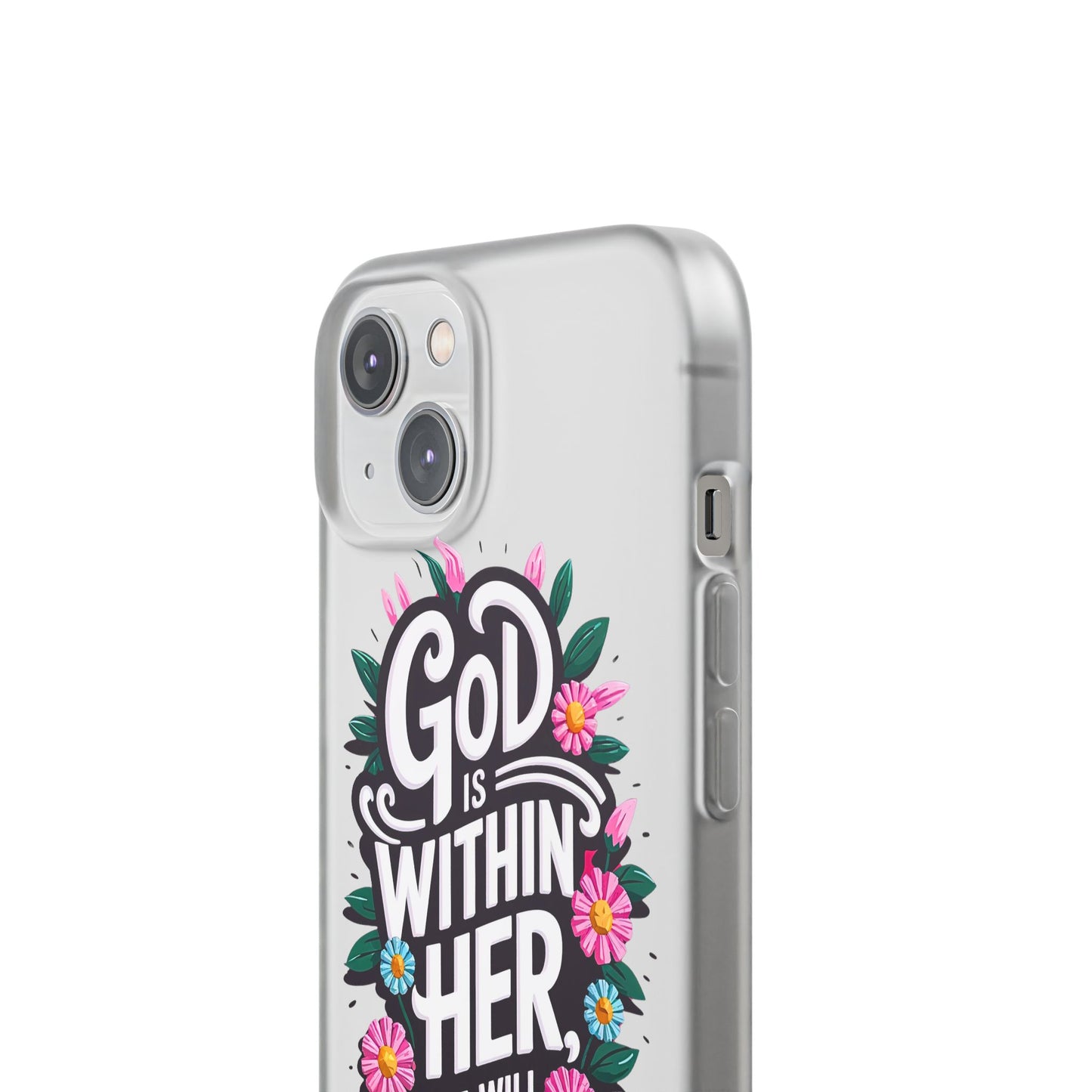 God is Within Her iPhone Case Transparent