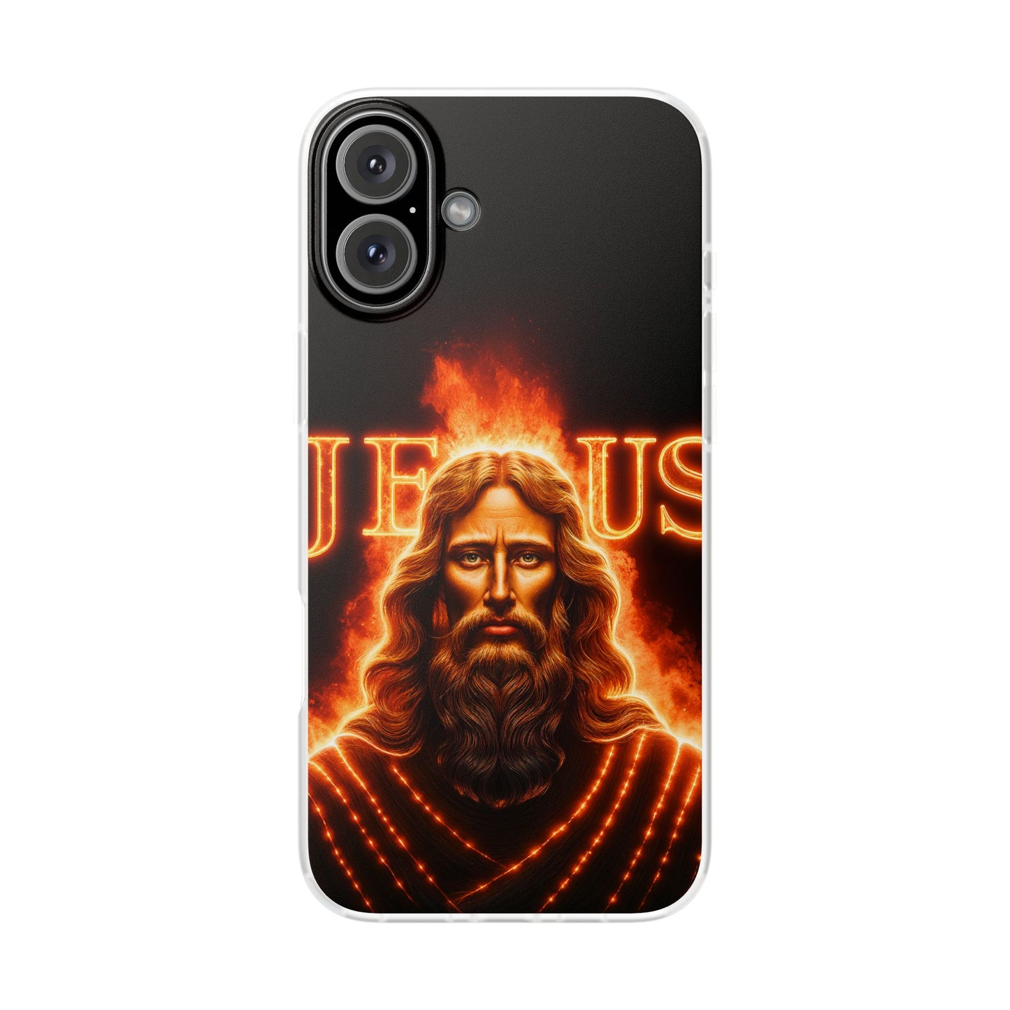 Flames of Jesus iPhone Case