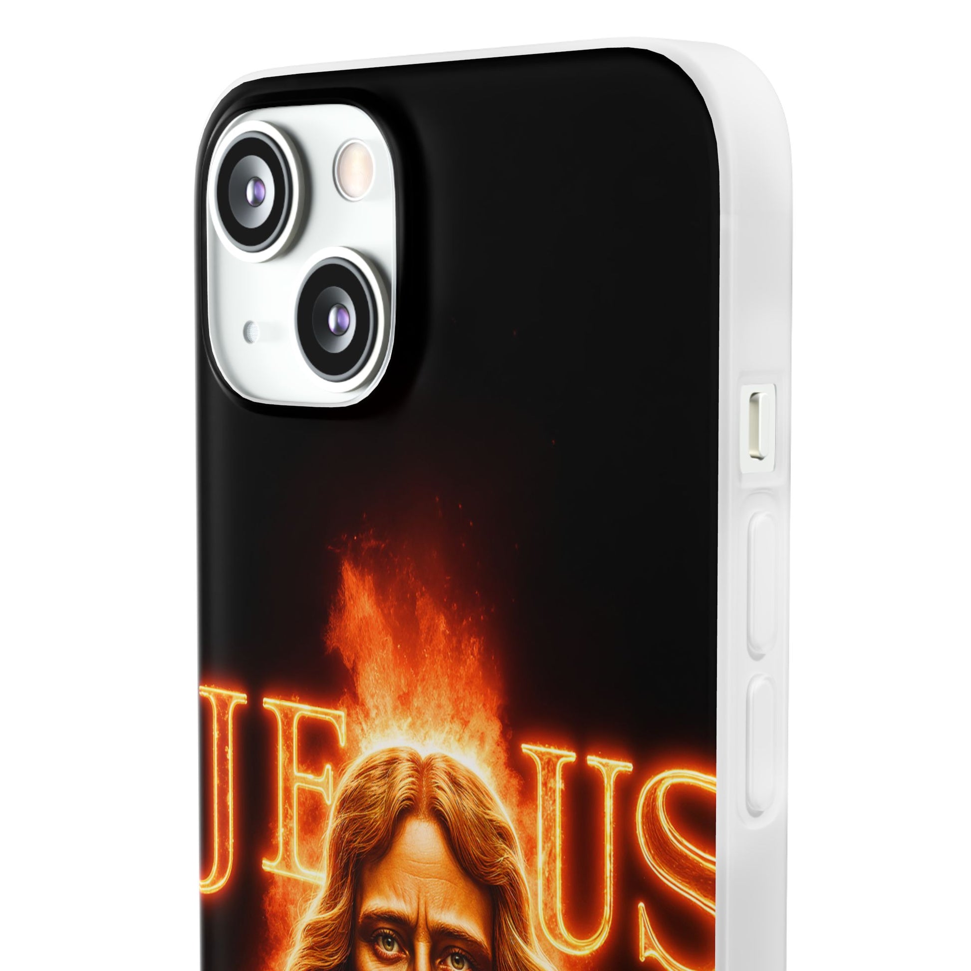 Flames of Jesus iPhone Case