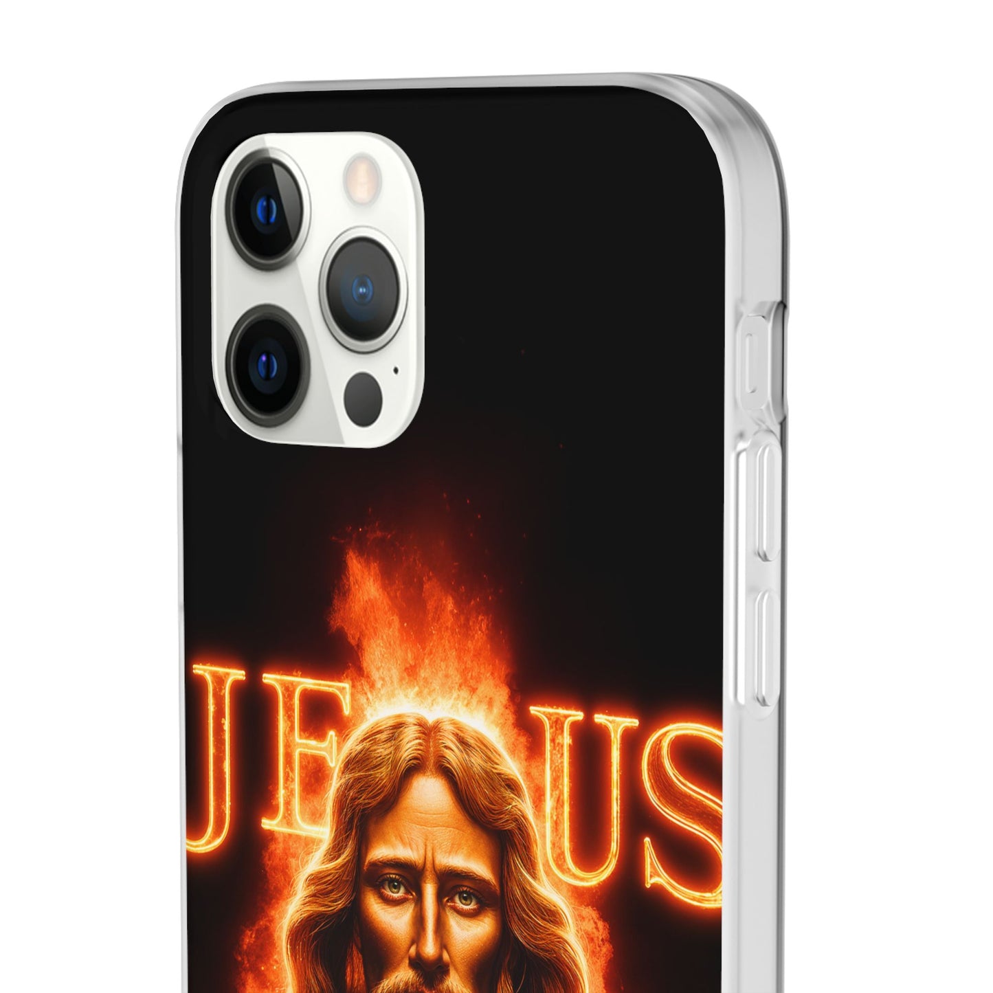 Flames of Jesus iPhone Case