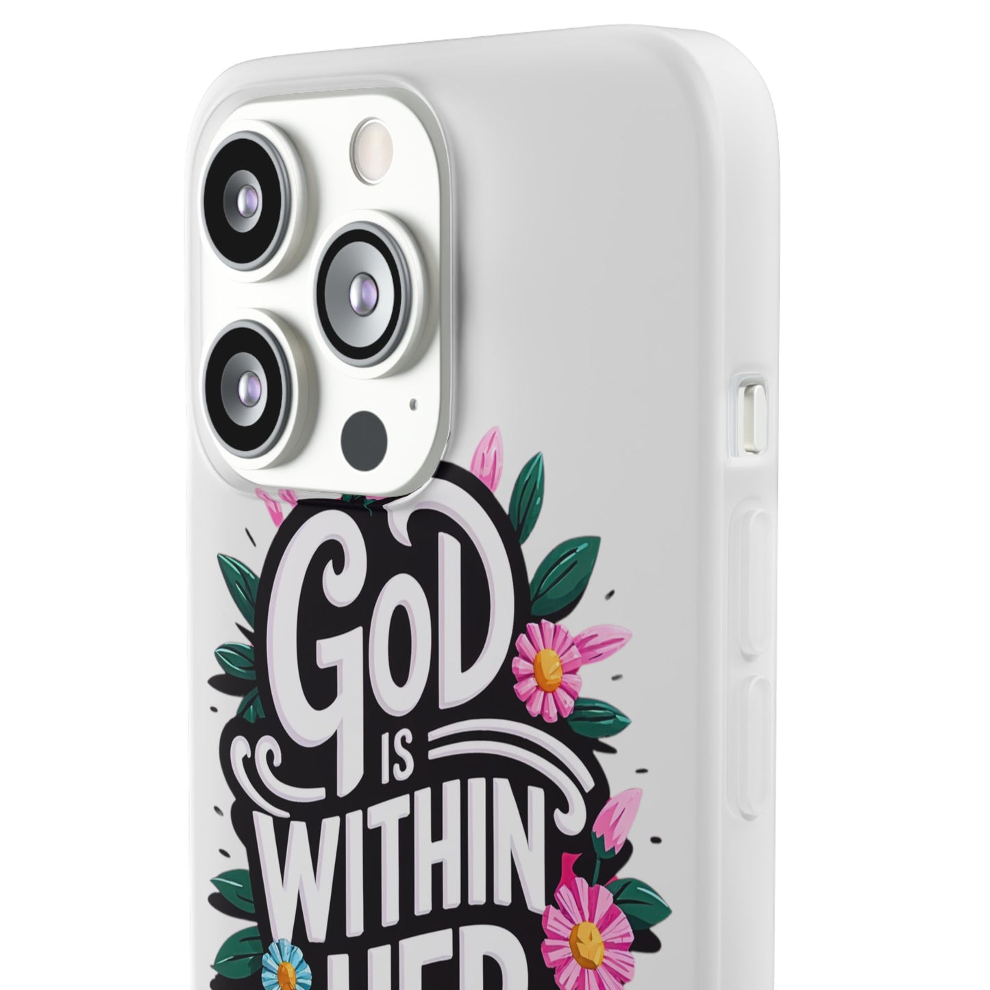 God is Within Her iPhone Case Transparent