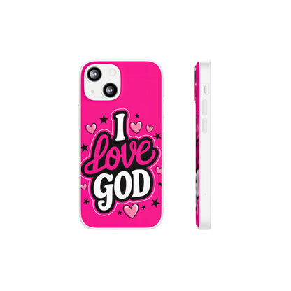 I Love God iPhone Case