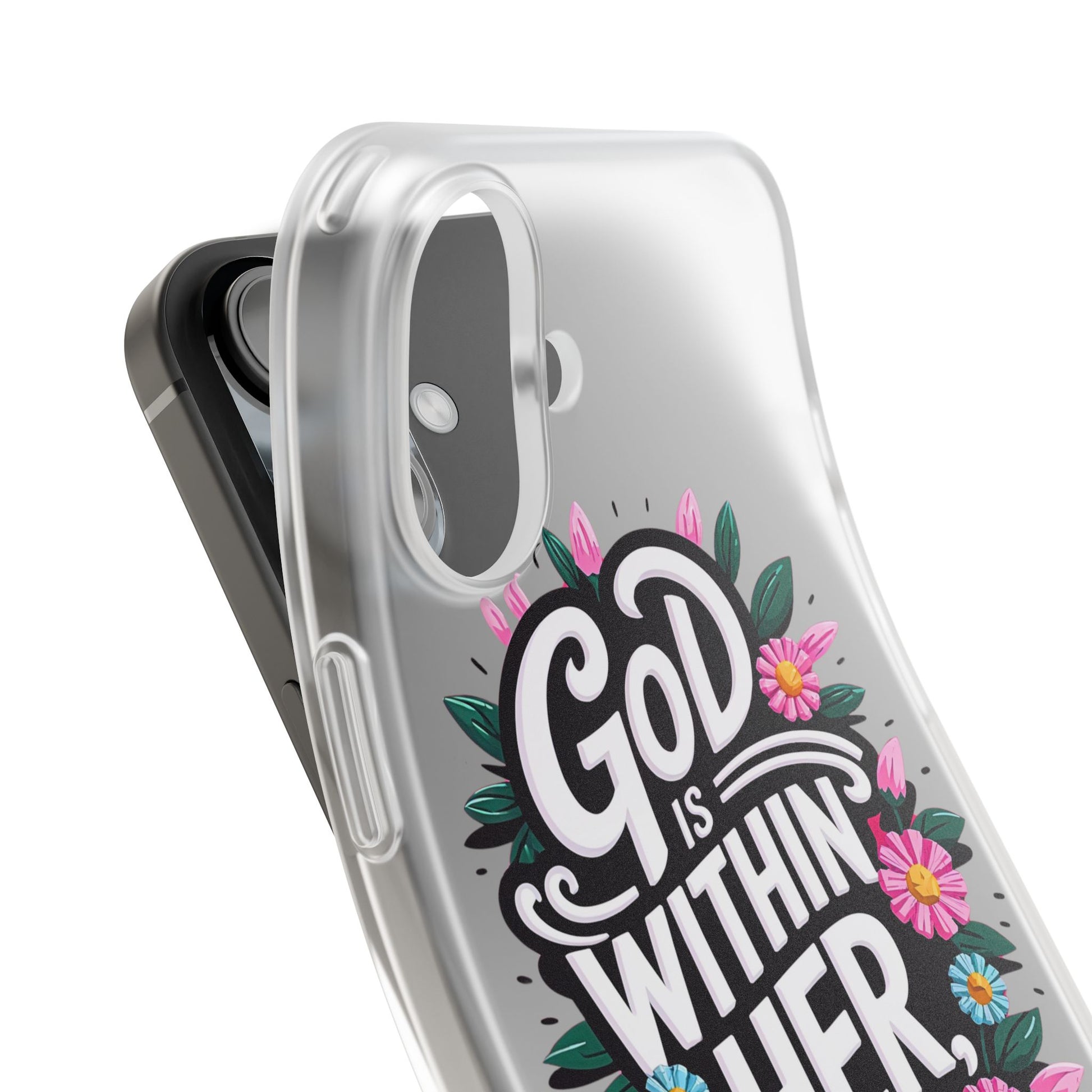 God is Within Her iPhone Case Transparent