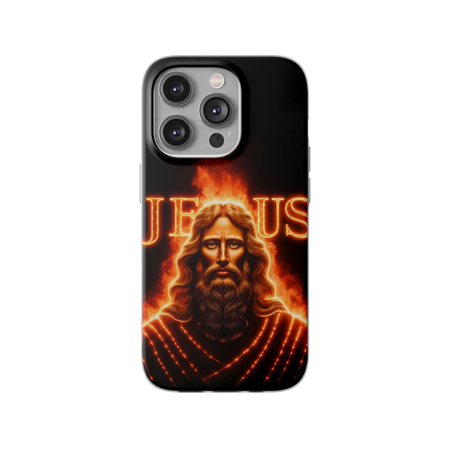 Flames of Jesus iPhone Case