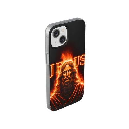 Flames of Jesus iPhone Case