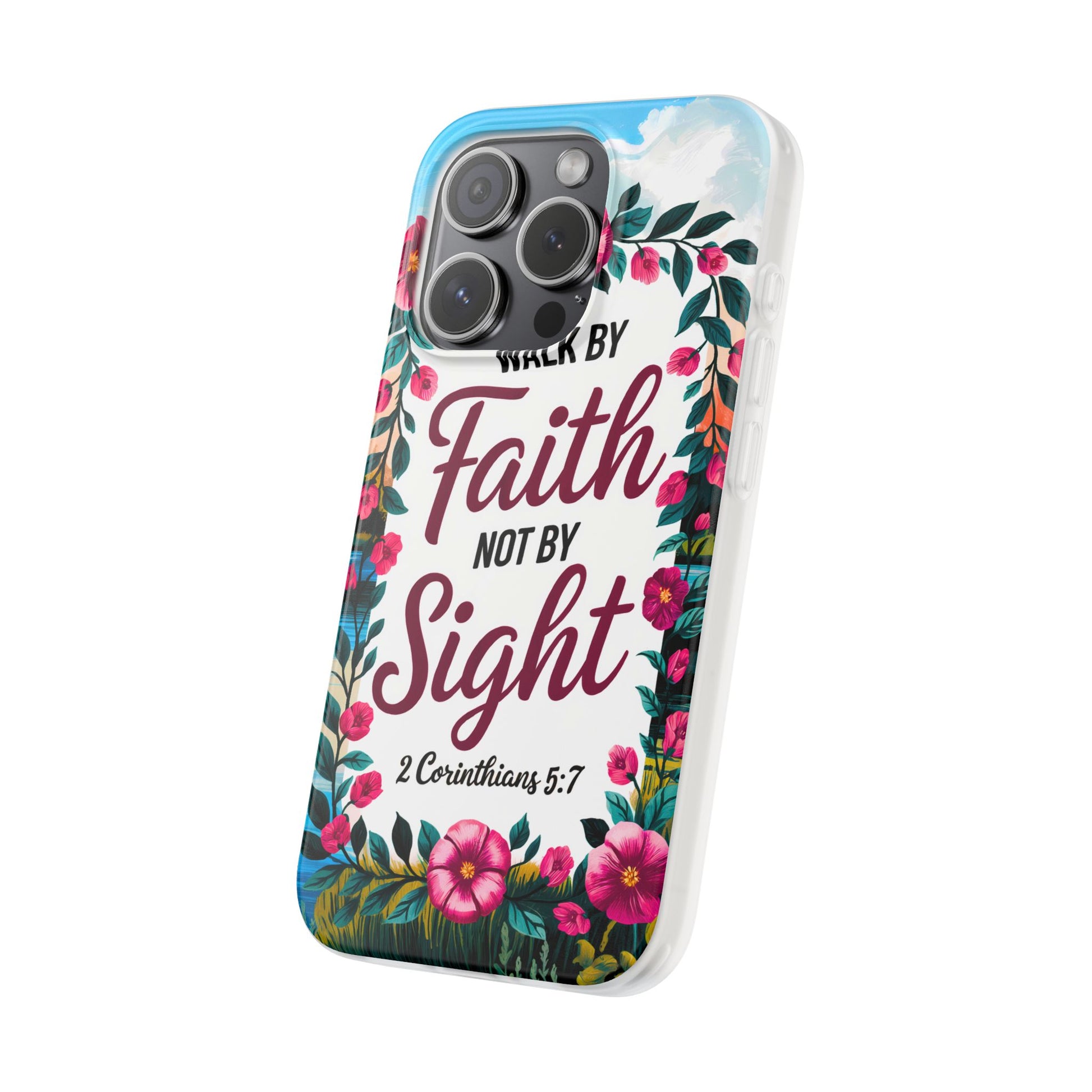 Walk by Faith Floral iPhone Case II