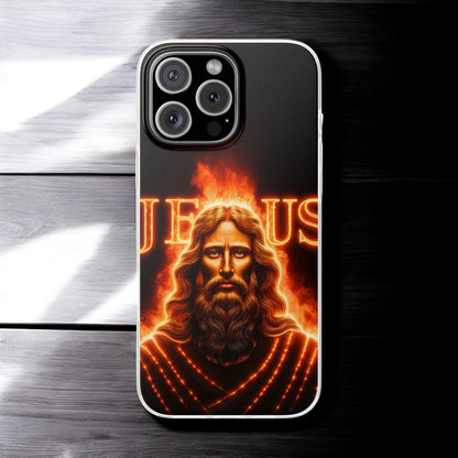 Flames of Jesus iPhone Case