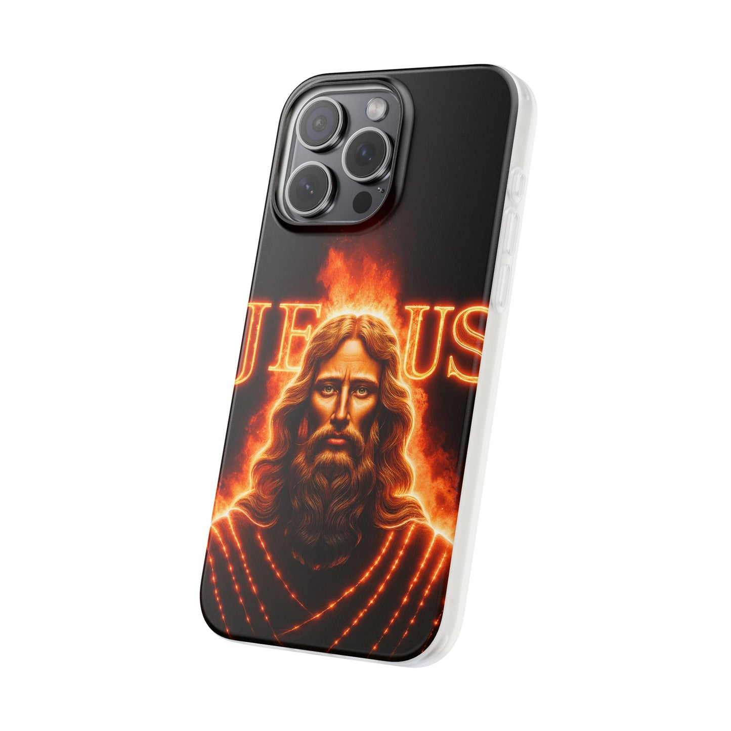 Flames of Jesus iPhone Case