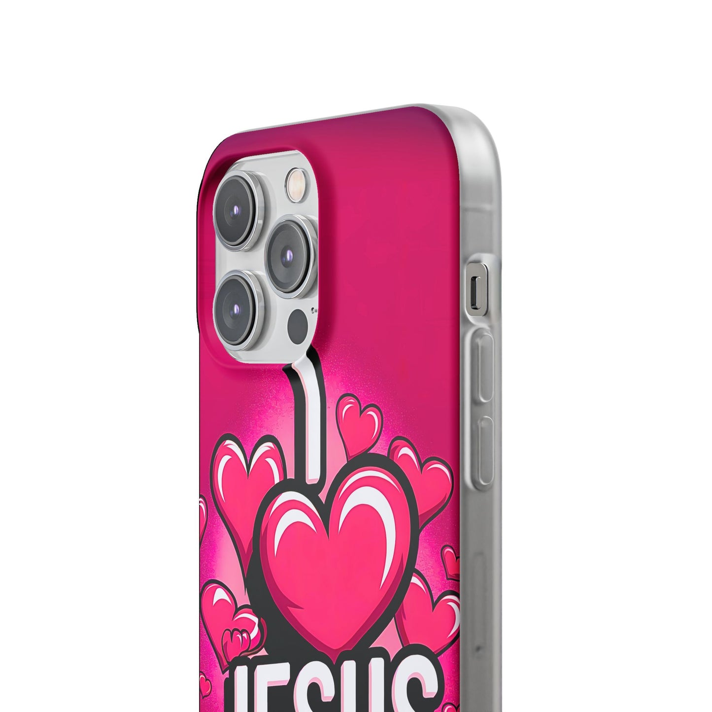 I Love Jesus Hearts iPhone Case