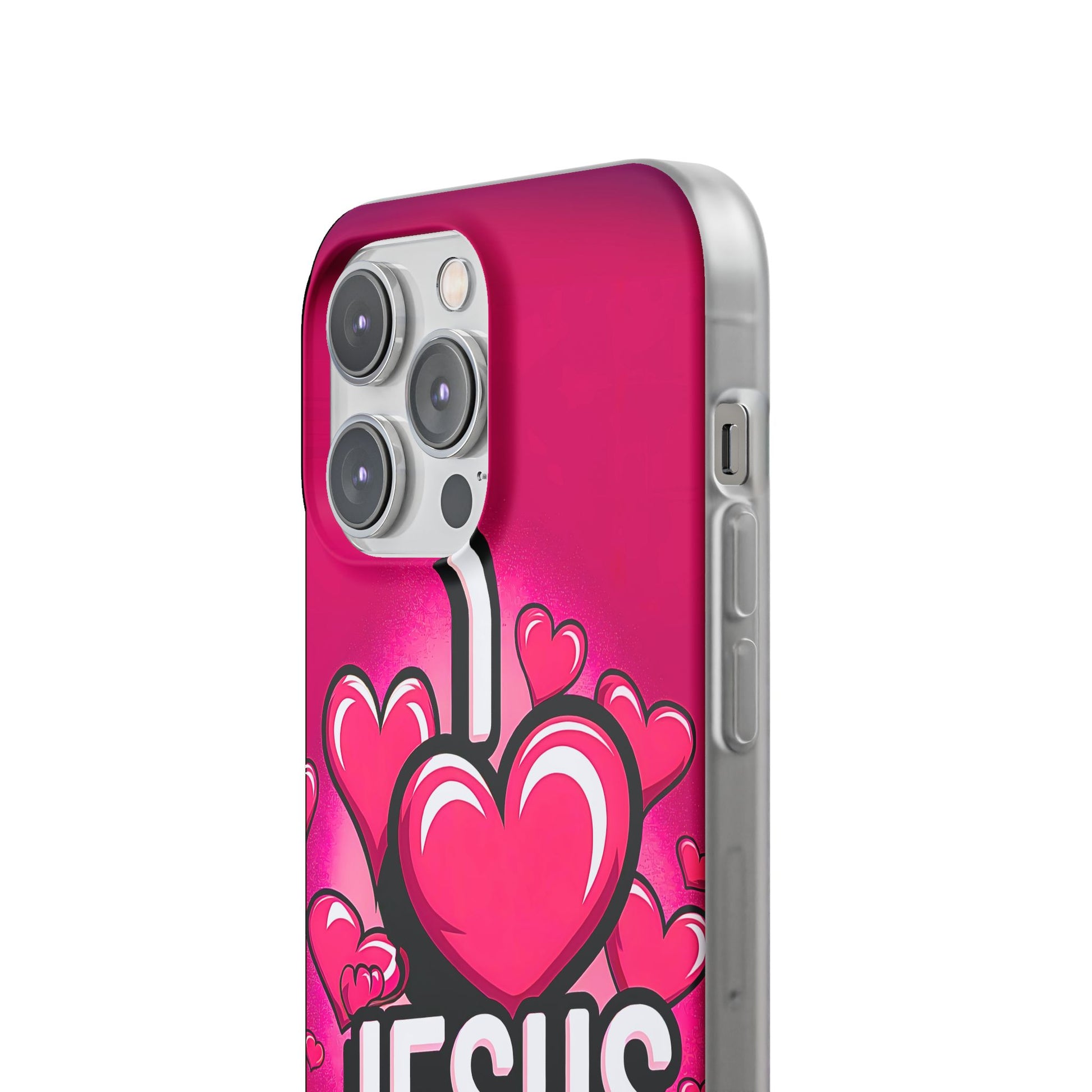 I Love Jesus Hearts iPhone Case