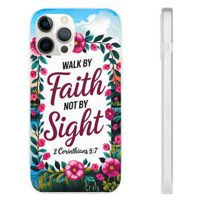 Walk by Faith Floral iPhone Case II