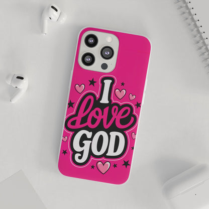 I Love God iPhone Case