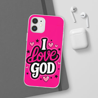 I Love God iPhone Case