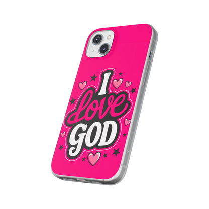 I Love God iPhone Case