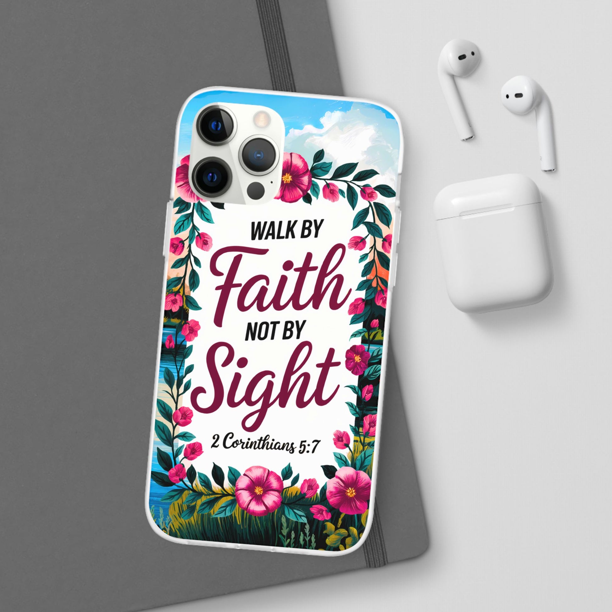 Walk by Faith Floral iPhone Case II