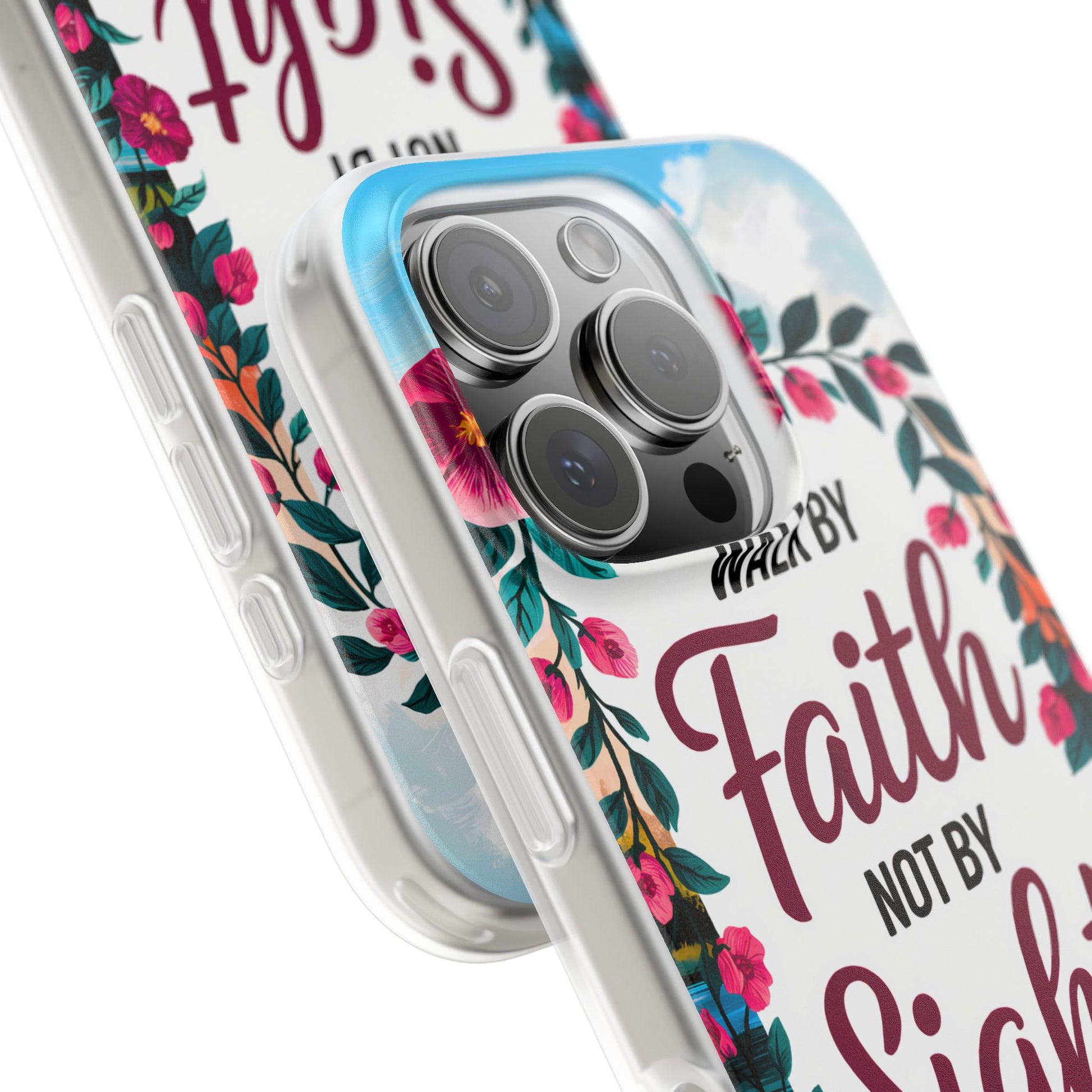 Walk by Faith Floral iPhone Case II