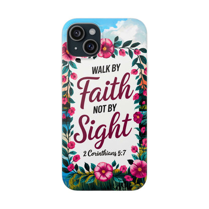 Walk by Faith Floral iPhone Case II